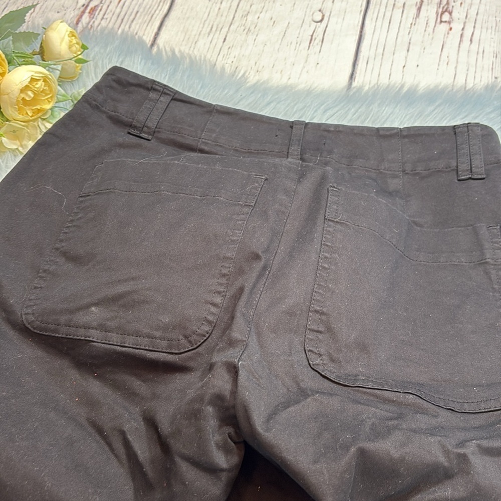 A.L.C. Button Fly Lace Up Leg Black Pant sz 6 - Picture 9 of 11